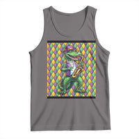 Mardi Gras Funny Alligator Crocodiles Jester Fat Tuesday New Orleans Tank Top