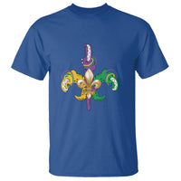 Mardi Gras Alligator Crocodiles Funny Fleur De Lis T Shirt - Wonder Print Shop