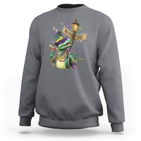 Bead Dinosaur Funny Mardi Grawr Gras Sweatshirt - Wonder Print Shop