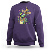 Bead Dinosaur Funny Mardi Grawr Gras Sweatshirt - Wonder Print Shop