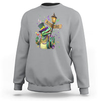 Bead Dinosaur Funny Mardi Grawr Gras Sweatshirt - Wonder Print Shop