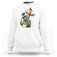 Bead Dinosaur Funny Mardi Grawr Gras Sweatshirt - Wonder Print Shop