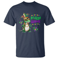Mardi Grawr Gras Cute Bead Dinosaur T Shirt - Wonder Print Shop