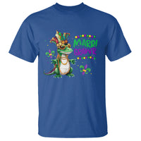 Mardi Grawr Gras Cute Bead Dinosaur T Shirt - Wonder Print Shop
