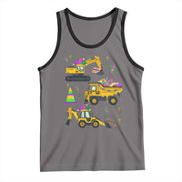Mardi Gras Tank Top Jester Construction Vehicle Truck Fat Tuesday New Orleans