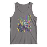 Mardi Gras Monster Truck Beads Flag Tank Top