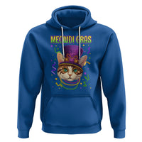 Meowdi Gras Cool Cat Jester Bead Fat Tuesday Hoodie - Wonder Print Shop