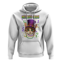 Meowdi Gras Cool Cat Jester Bead Fat Tuesday Hoodie - Wonder Print Shop
