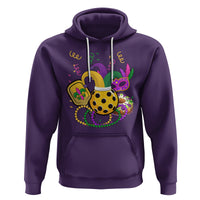 Mardi Gras Pickleball Jester Hat Beads Hoodie - Wonder Print Shop