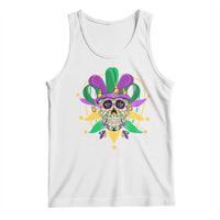 Mardi Gras Funny Sugar Skull Fat Tuesday New Orleans Tank Top