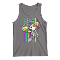 Mardi Gras Beer Lover American Flag Fat Tuesday Parade Tank Top