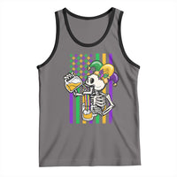 Mardi Gras Beer Lover American Flag Fat Tuesday Parade Tank Top