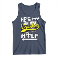 Mardi Gras Tank Top He's My Drunker Half Matching Couple