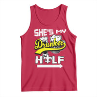 Mardi Gras Tank Top She's My Drunker Half Matching Couple