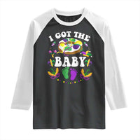 Mardi Gras Raglan Shirt I Got The Baby Funny Pregnancy Announcement
