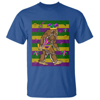 Mardi Gras Bigfoot Sasquatch Funny Fat Tuesday Parade T Shirt - Wonder Print Shop