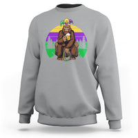 Mardi Gras Bigfoot Sasquatch Funny Beer Lover Sweatshirt - Wonder Print Shop