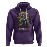 Mardi Gras Hoodie Voodoo Queen Skeleton Witch Creepy Skull - Wonder Print Shop