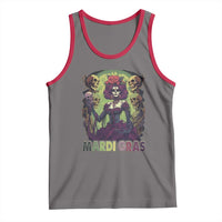 Mardi Gras Tank Top Voodoo Queen Skeleton Witch Creepy Skull