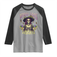Mardi Gras Raglan Shirt Voodoo Queen Creepy Doll