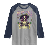 Mardi Gras Raglan Shirt Voodoo Queen Creepy Doll