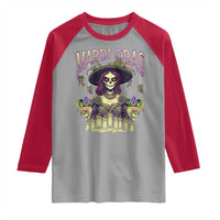 Mardi Gras Raglan Shirt Voodoo Queen Creepy Doll