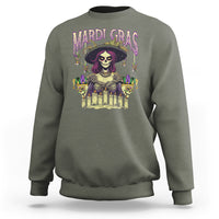Mardi Gras Sweatshirt Voodoo Queen Creepy Doll - Wonder Print Shop