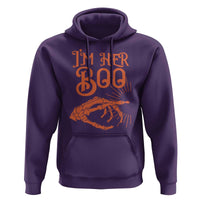 Halloween Couple Matching Hoodie I'm Her Boo Skeleton Hand - Wonder Print Shop