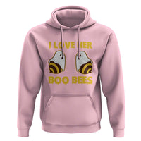 Halloween Couple Matching Hoodie I Love Her Boo Bees - Wonder Print Shop