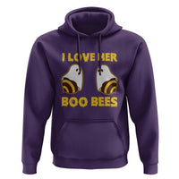 Halloween Couple Matching Hoodie I Love Her Boo Bees - Wonder Print Shop