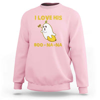 Halloween Couple Matching Sweatshirt I Love His Boo-na-na - Wonder Print Shop