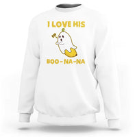 Halloween Couple Matching Sweatshirt I Love His Boo-na-na - Wonder Print Shop