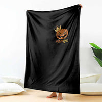 Halloween Couple Matching Throw Blanket Pumpking Funny Spooky Pumpkin - Wonder Print Shop