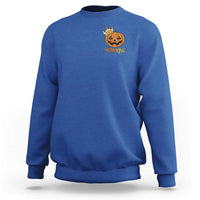 Halloween Couple Matching Sweatshirt Pumpking Funny Spooky Pumpkin - Wonder Print Shop