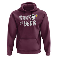 Funny Halloween Beer Hoodie Trick Or Beer Drinking Ghost