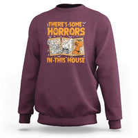 Funny Halloween Sweatshirt There's Some Horrors In This House - Wonder Print Shop