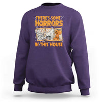 Funny Halloween Sweatshirt There's Some Horrors In This House - Wonder Print Shop