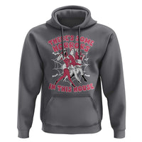 Funny Pink Halloween Hoodie There's Some Horrors In This House