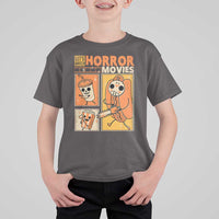Funny Halloween T Shirt For Kid Lets Watch Horror Movies - Wonder Print Shop