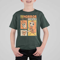 Funny Halloween T Shirt For Kid Lets Watch Horror Movies - Wonder Print Shop