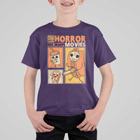 Funny Halloween T Shirt For Kid Lets Watch Horror Movies - Wonder Print Shop