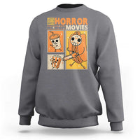 Funny Halloween Sweatshirt Lets Watch Horror Movies - Wonder Print Shop