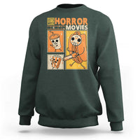 Funny Halloween Sweatshirt Lets Watch Horror Movies - Wonder Print Shop