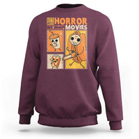 Funny Halloween Sweatshirt Lets Watch Horror Movies - Wonder Print Shop