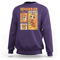 Funny Halloween Sweatshirt Lets Watch Horror Movies - Wonder Print Shop