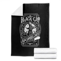 Black Cat Witch Throw Blanket Salem Apothecary Halloween - Wonder Print Shop
