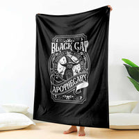 Black Cat Witch Throw Blanket Salem Apothecary Halloween - Wonder Print Shop