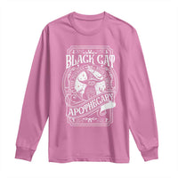 Black Cat Witch Long Sleeve Shirt Salem Apothecary Halloween