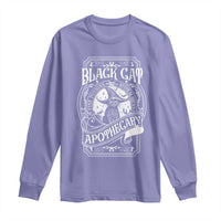 Black Cat Witch Long Sleeve Shirt Salem Apothecary Halloween