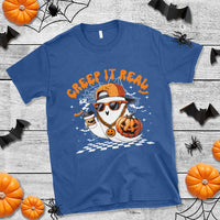 Funny Halloween Hip Hop T Shirt Creep It Real Gangster Ghost - Wonder Print Shop